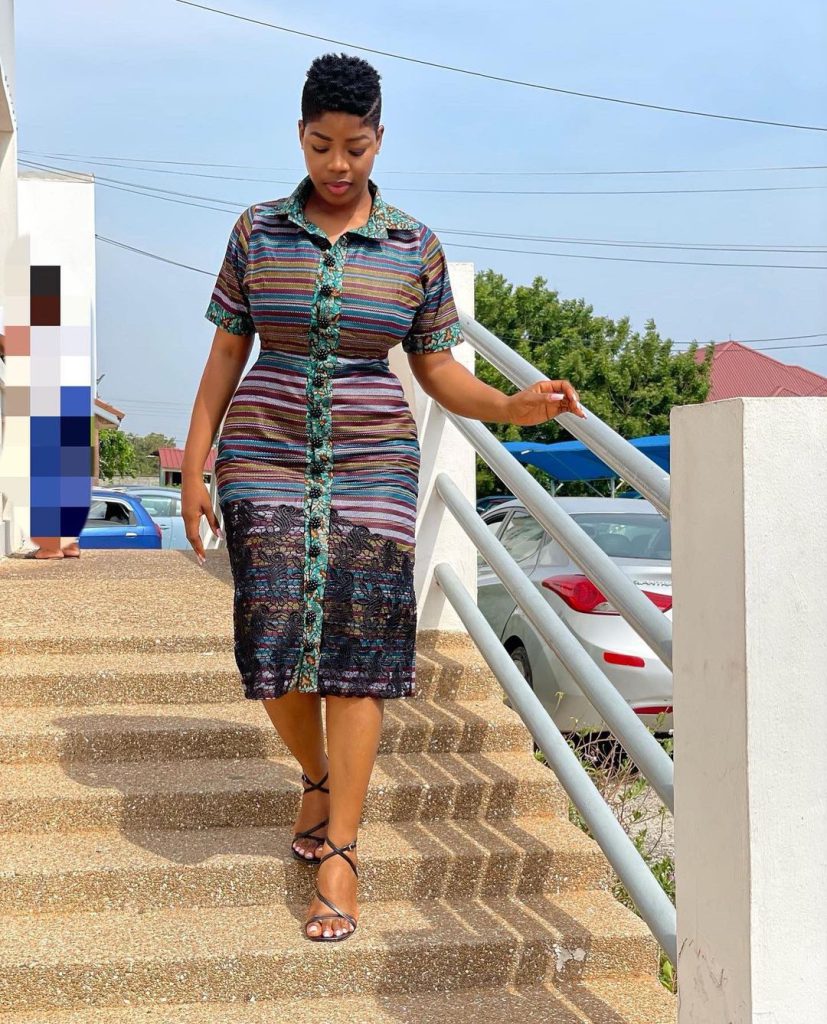 Bold and beautiful African print dress.