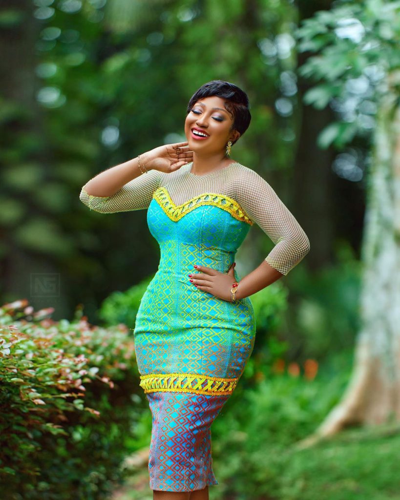 Vibrant African dress by Anita Akua Akuffo.