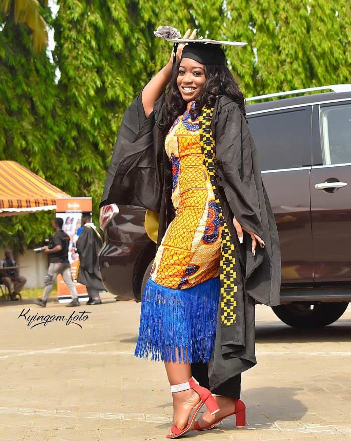 African print graduation style for ladies.