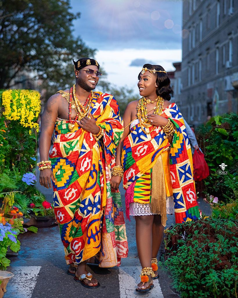 Traditional Marriage Kente Dress for couple.